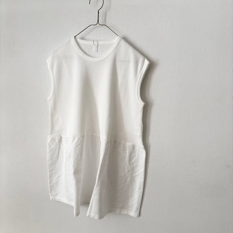 homspun ワッフルノースリーブプルオーバー