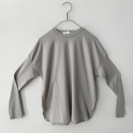 homspun 40/2天竺 長袖裾ロックプルオーバー