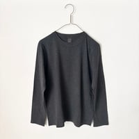homspun 天竺Tシャツ 長袖・TOPダークチャコール(2026シーズンカラー)