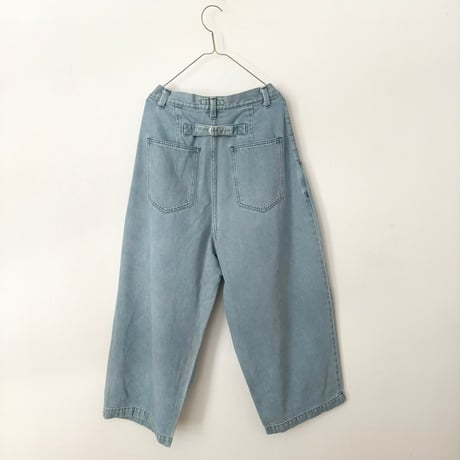 atelier naruse   cotton denim tuck pants・vintage wash