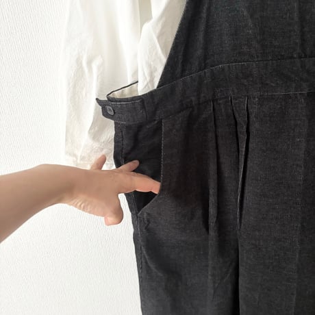 somewearclothing  TOP糸シャツコール サロペットスカート