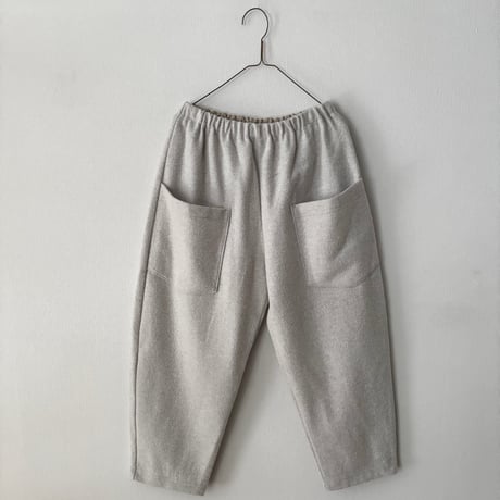 NATURAL LAUNDRY ウールリング ワイドテーパードパンツ