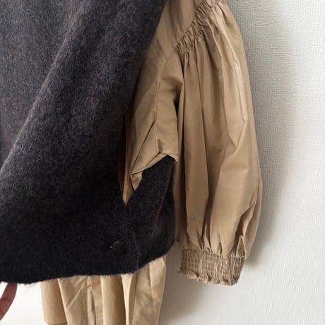 HAU knit cape "cocon"