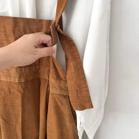 somewearclothing  TOP糸シャツコール サロペットスカート