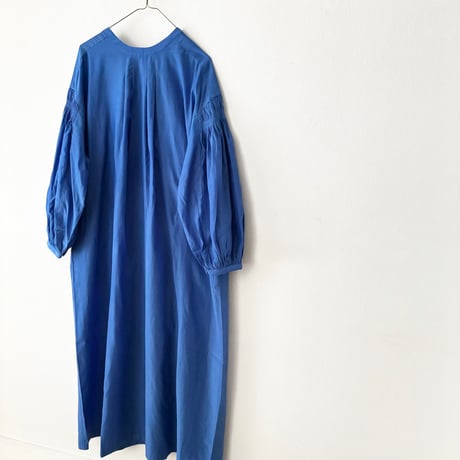 Hands of creation コットンキュプラ フィブリル加工2wayクルーネックワンピース