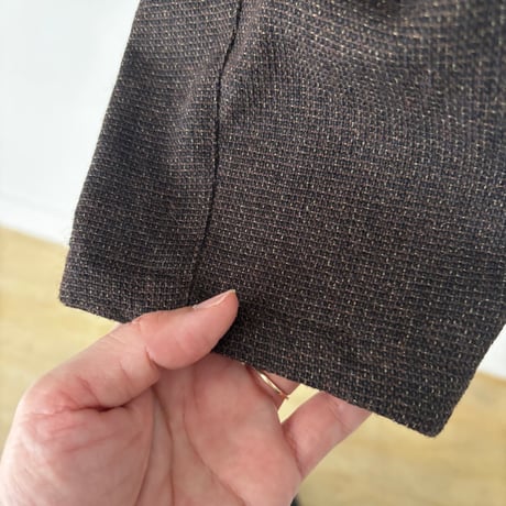 yuni コットンアクリルウール tailored short cocoon jacket