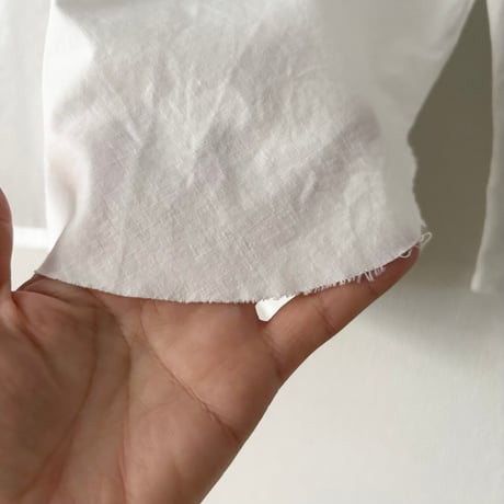 homspun バルキーシーチング フラットカラーブラウス