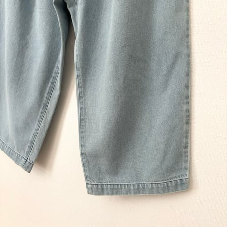 atelier naruse   cotton denim tuck pants・vintage wash