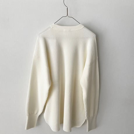 yuni  コットン waffle long sleeve pull over
