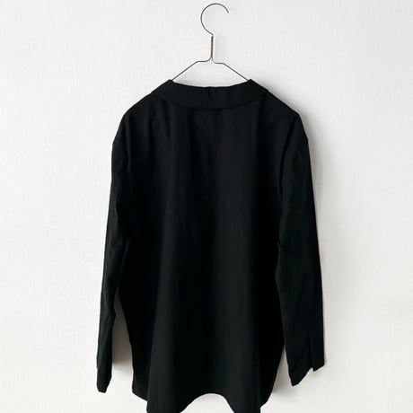 homspun バルキーシーチング フラットカラーブラウス