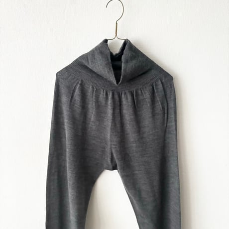atelier naruse  merino wool belly warmer knit leggings
