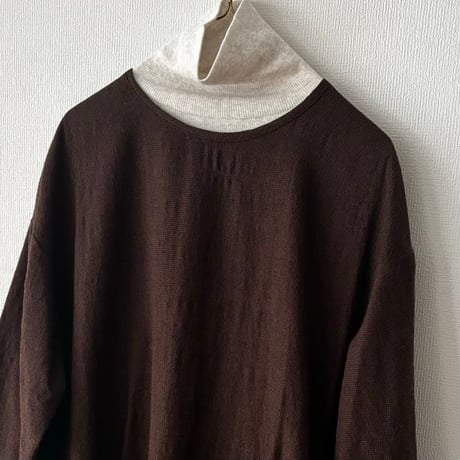 atelier naruse ウールコットンミニ千鳥チェック カットオフワンピース