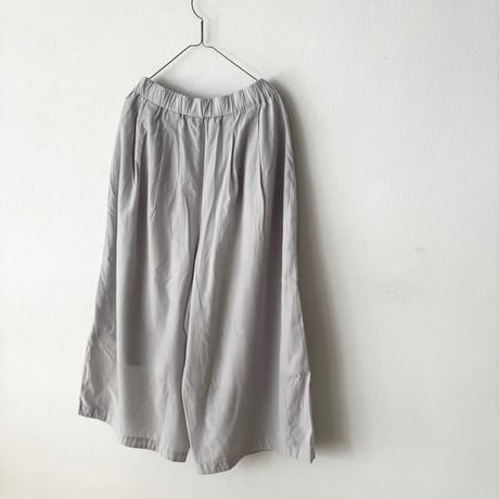 Hands of creation コットンキュプラ フィブリル加工キュロットパンツ