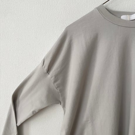 homspun 40/2天竺 長袖裾ロックプルオーバー