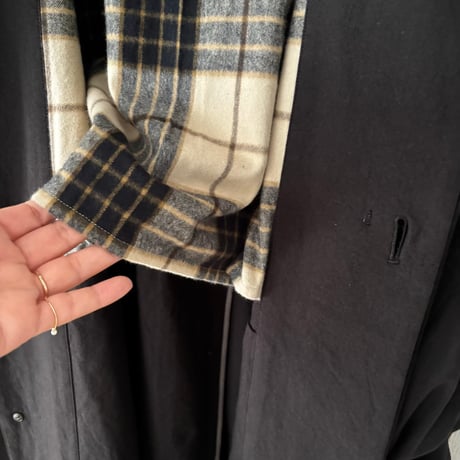 somewearclothing 馬布 半裏つき ラグランオーバーコート