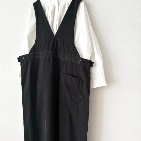 somewearclothing  TOP糸シャツコール サロペットスカート