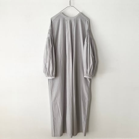 Hands of creation コットンキュプラ フィブリル加工2wayクルーネックワンピース