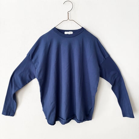 homspun 40/2天竺 長袖裾ロックプルオーバー