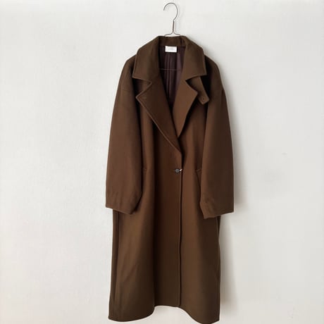 yuni super100/wool semi double cocoon coat