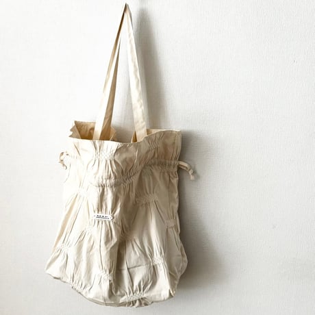 オールドマンズテーラー SMOCKING JACQUARD STRING TOTE  BAG