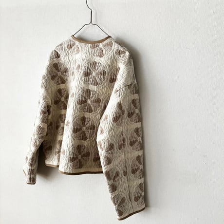 qiri  patchwork quilt jacquard  jacket・ecru
