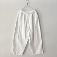 homspun バルキーシーチングギャザーパンツ ・ホワイト