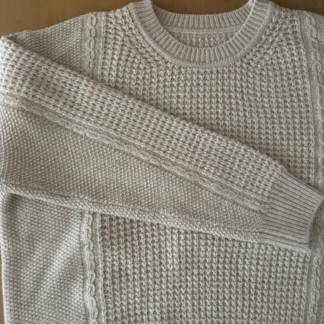 Hands of creation  COTTON WOOL 5G クルーネックプルオーバー