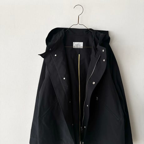 OUVERT ポリエステルナイロン 割繊ウェザーヴィンテージタンブラー撥水加工フーディージャケット