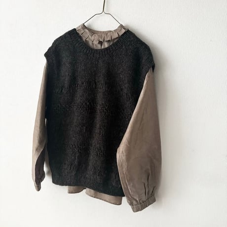 Hands of creation  アルパカウール ペルーHAND KNIT 2wayベスト
