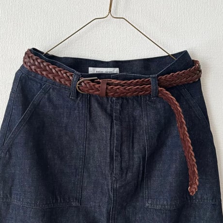 atelier naruse  leather mesh belt