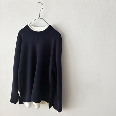 yuni  コットン waffle long sleeve pull over