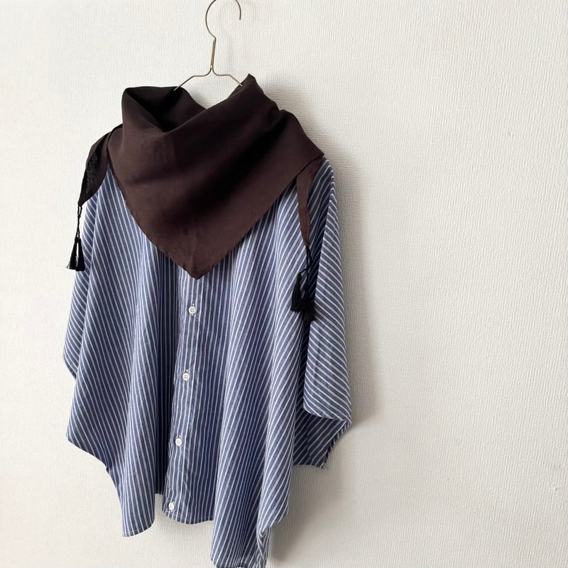 FOG LINEN WORK テス スカーフ・チョコレート | itonowa Life ON