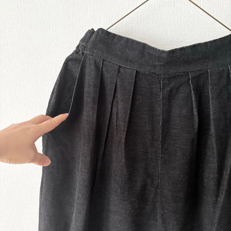 somewearclothing TOP糸ソフトシャツコール タックパンツ