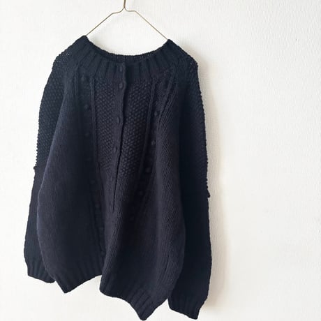 Hands of creation  　ペルー Hand Knit ハイネック2wayラグランカーディガン