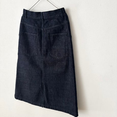atelier naruse  cotton denim tight skirt