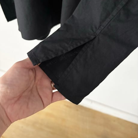 homspun バルキーシーチング フラットカラーブラウス