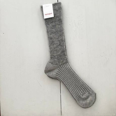 homspun モヘア×コットン ソックス