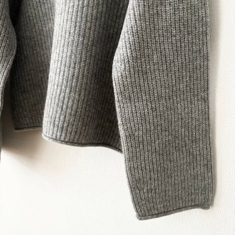 Hands of creation　ウールカシミヤ 7Gホールガーメント ボトルネックプルオーバー