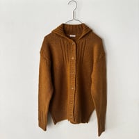 homspun  ネップヤーン 襟付きカーディガン