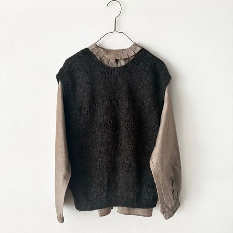 Hands of creation  アルパカウール ペルーHAND KNIT 2wayベスト