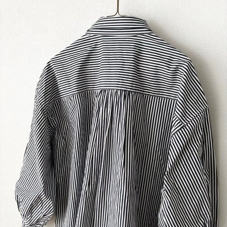 UNIVERSAL TISSU ナチュラルタイプライター ボウタイブラウス・ストライプ