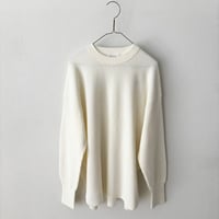 yuni  コットン waffle long sleeve pull over