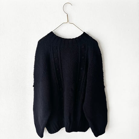 Hands of creation  　ペルー Hand Knit ハイネック2wayラグランカーディガン