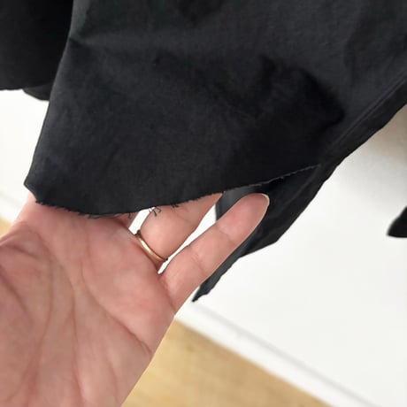 homspun バルキーシーチング フラットカラーブラウス