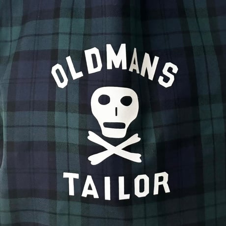 オールドマンズテーラー OMT SKULL PRINT TOTE BAG・GREEN