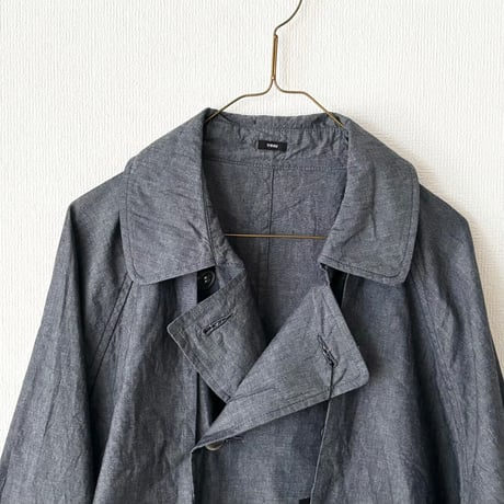 TISSU HIGH DENSITY EFFORTLESS TRENCH・4オンスデニム