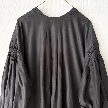 Hands of creation コットンキュプラ フィブリル加工2wayクルーネックワンピース