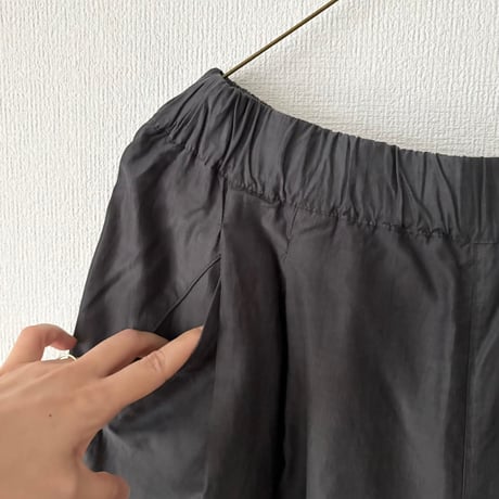 Hands of creation コットンキュプラ フィブリル加工キュロットパンツ