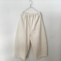 qiri   sashiko  jacquard  pants  ・ecru