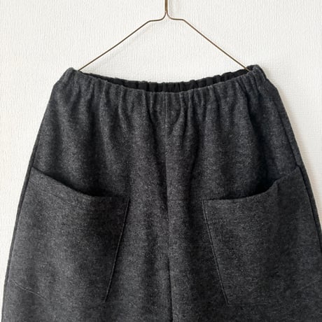 NATURAL LAUNDRY ウールリング ワイドテーパードパンツ